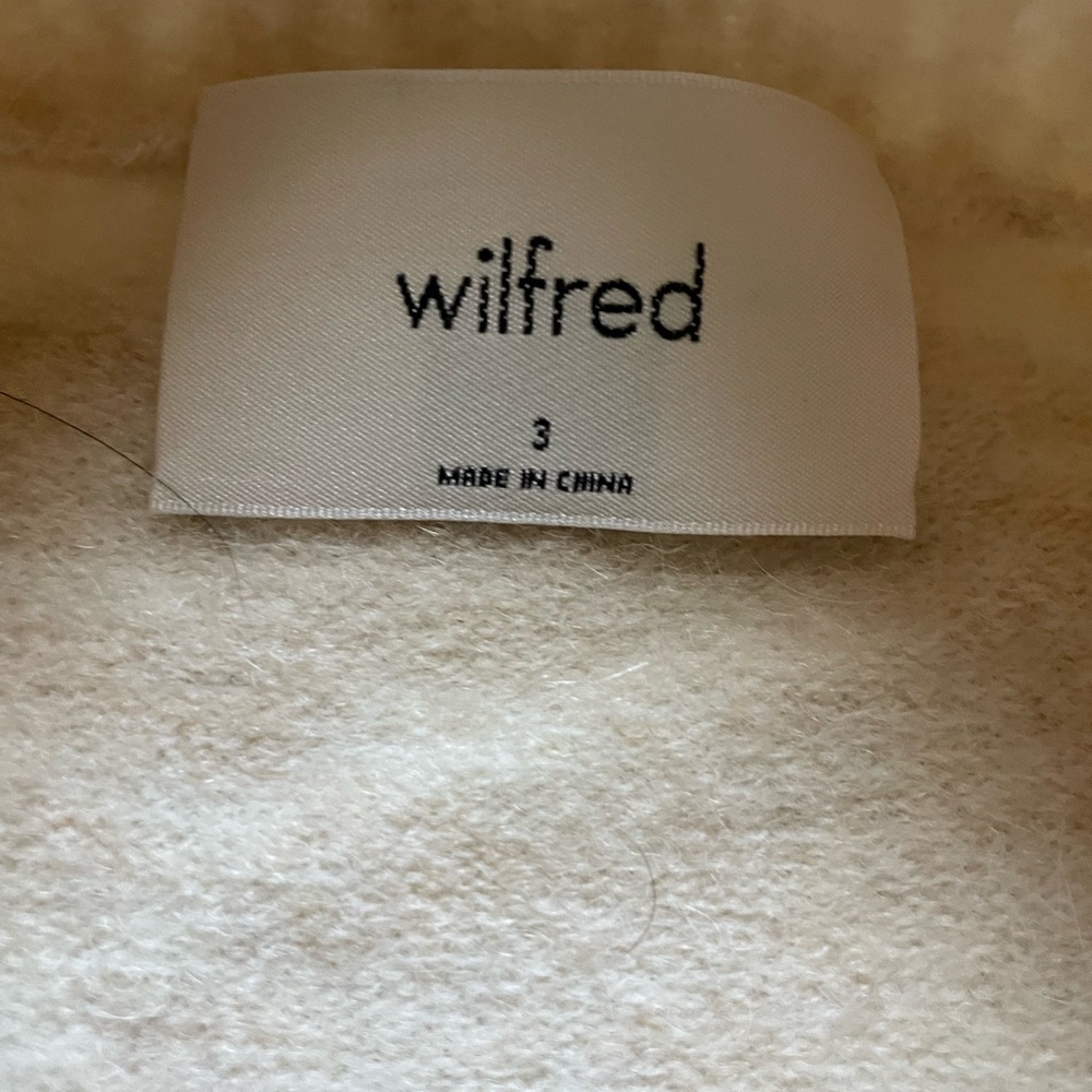 Wilfred Women’s Cardigan Size 3(L or XL) Cream Alpaca Knit Casual Office Neutral - Picture 3 of 9